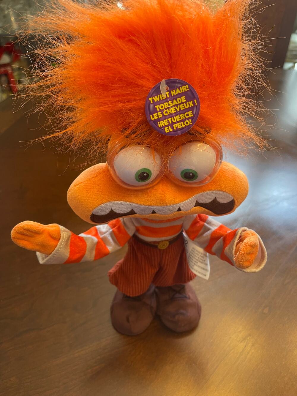 Disney Pixar Inside Out 2 Shaking Anxiety Feature Plush 13 Inch Toy